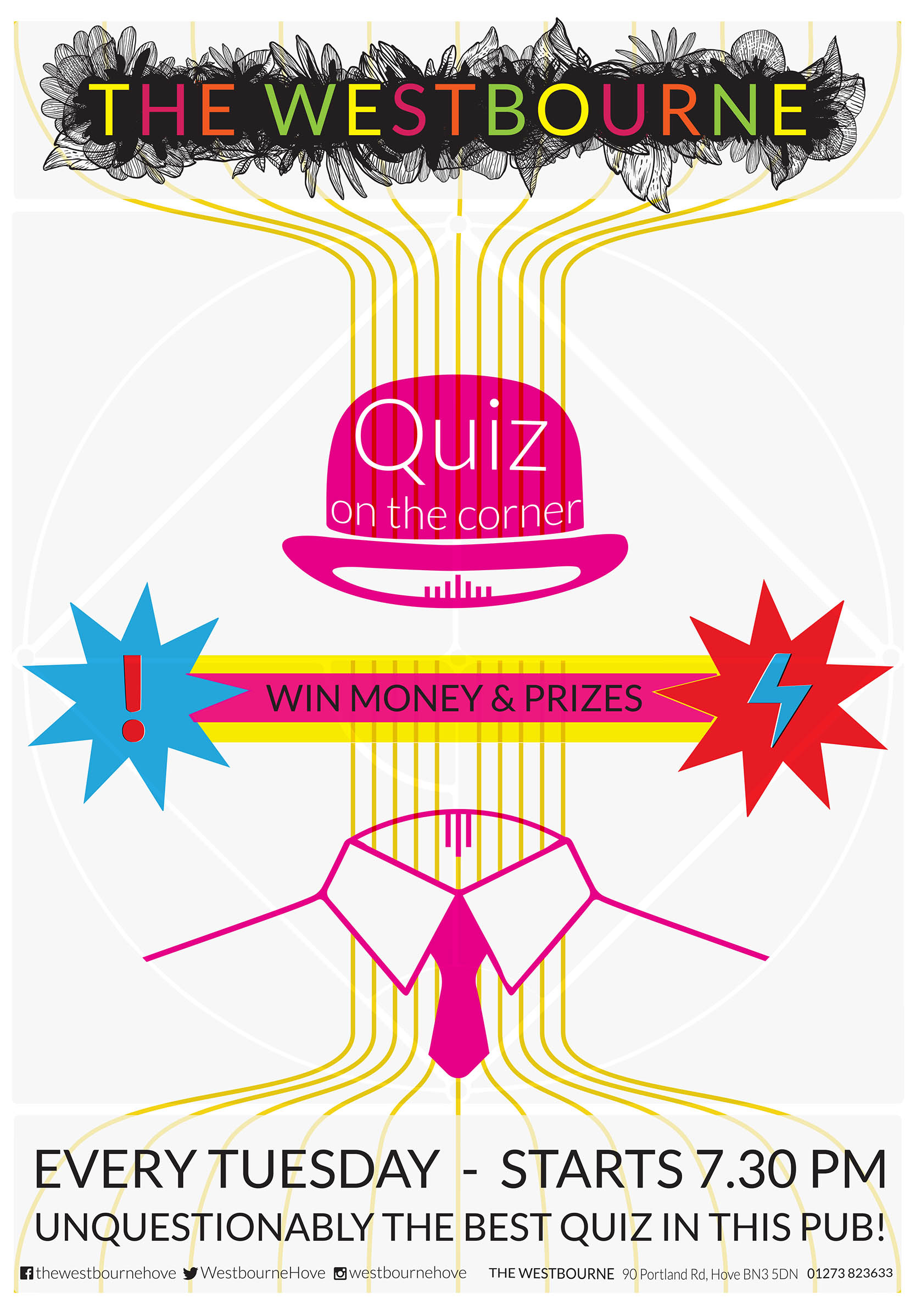 The quiz on the corner Flyer